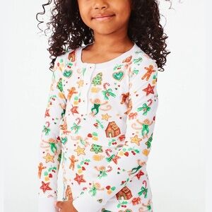 ROLLER RABBIT Kids Gingerbread Party Pajama TOP